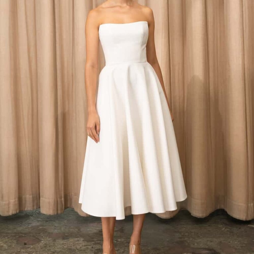 Jenny Yoo Carrie Dress, Size 10, Ivory (Orig. $425) - Picture 5 of 12